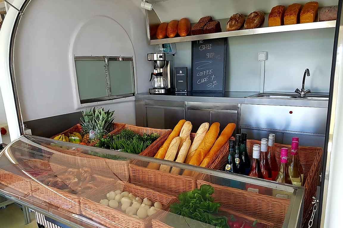 Verkaufswagen Im Zug