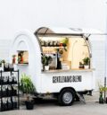 Retro Sales Trailer Snack Truck för Pasta med Foliation 