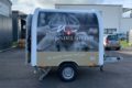 Back of a mobile wine bar with eye-catching foiling