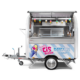 Verkaufsanhänger im Retro Style als mobiler Eiswagen